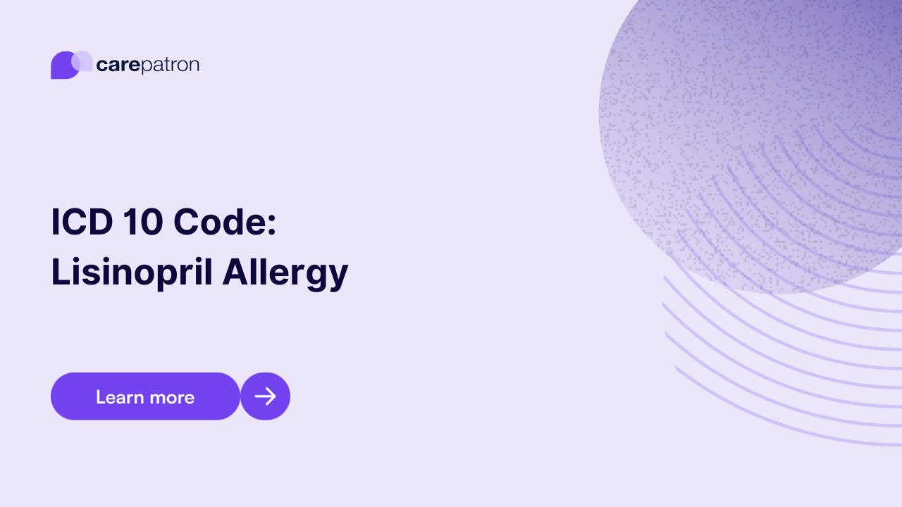 Lisinopril Allergy ICD10CM Codes 2023
